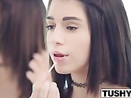 Two nymphos girls with big gaping butthole