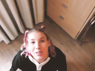 Pink Hair Babe Creams All Over BBC