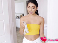Sister Teases Bro Earlier Asshole | SisterCums.com