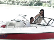 Public asshole on the boat - Cassie Right