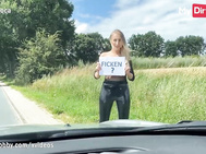 MyDirtyHobby - Blonde hitchhikes for sex and gets fucked by a stranger