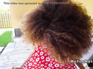 Candid fucks braless black beauty pov
