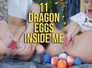 Dragon eggs pussy stretching plus anus fist-fucking