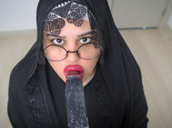 Factual Farsi Muslim StepMom in Niqab India Masturbates Wet Pussy With LARGE Sex Toy.
